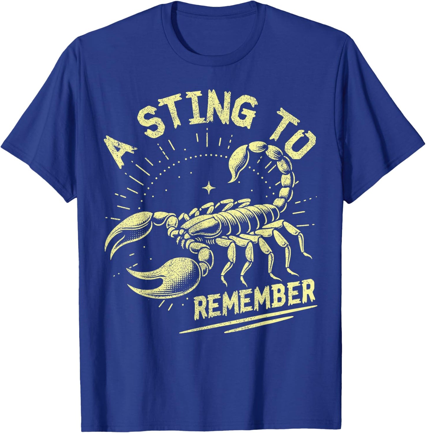 A Sting to Remember Scorpion T-Shirt - T-Shirt | Royal