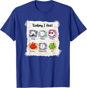 Diary of a Wimpy Kid Today I Feel Mood Chart T-Shirt - T-Shirt | Royal