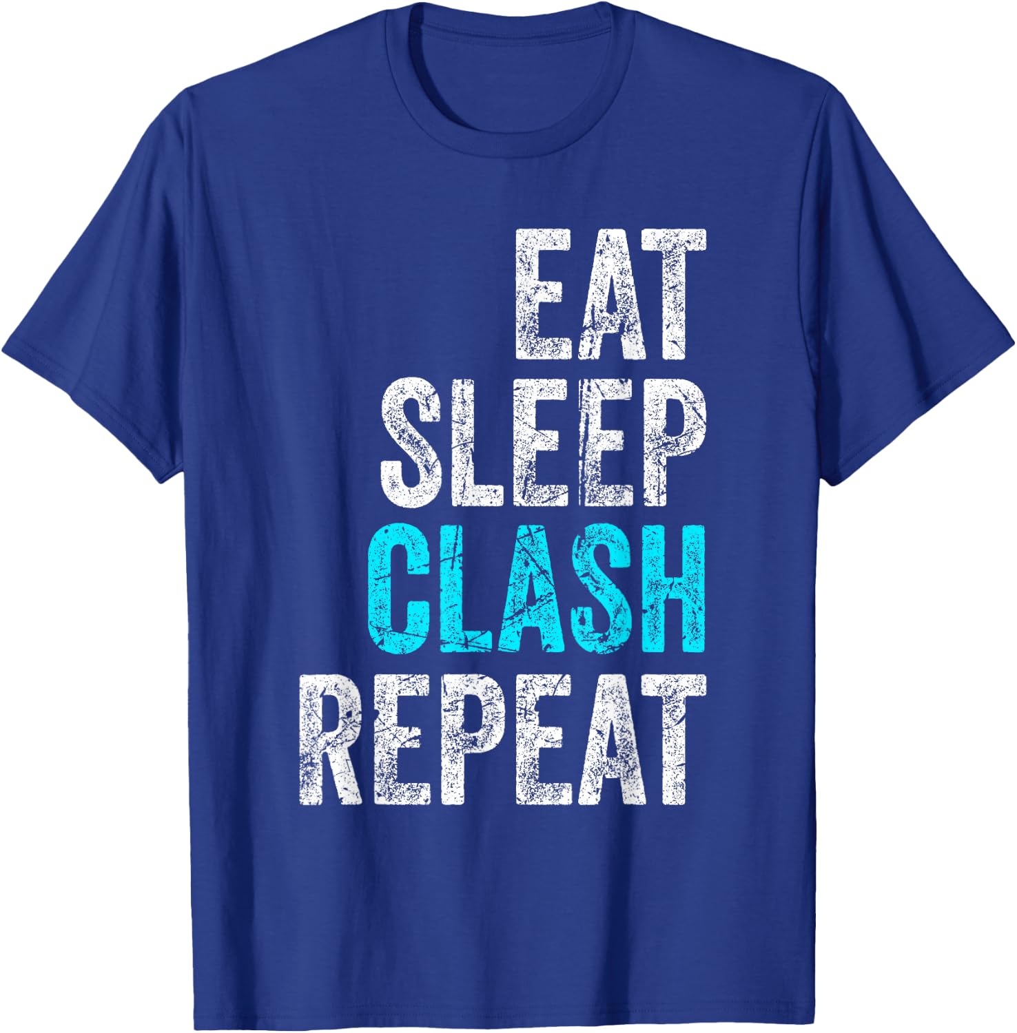 Gaming Clan Apparel Eat Sleep Clash Repeat Clans Vintage T-Shirt - T-Shirt | Royal