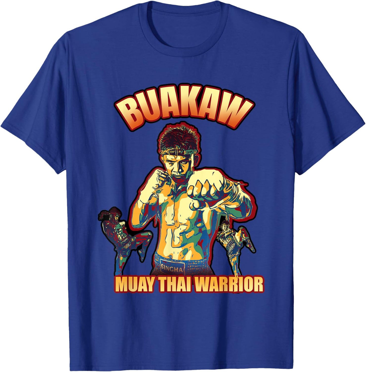 Buakaw - Muay Thai warrior T-Shirt - T-Shirt | Royal