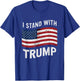 I Stand With Trump American Flag Men Woman USA Vintage T-Shirt - T-Shirt | Royal