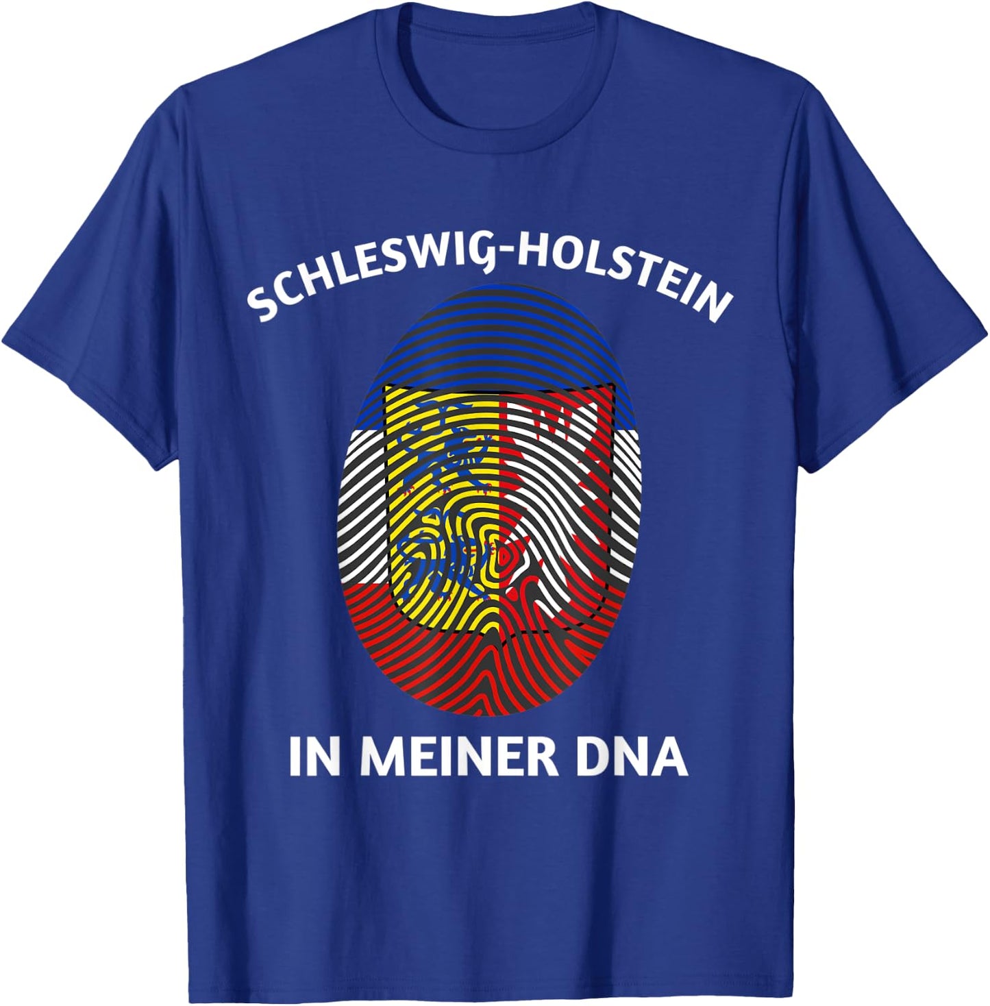 Schleswig-Holstein in Meine DNA Flag Fingerprint T-Shirt - T-Shirt | Royal