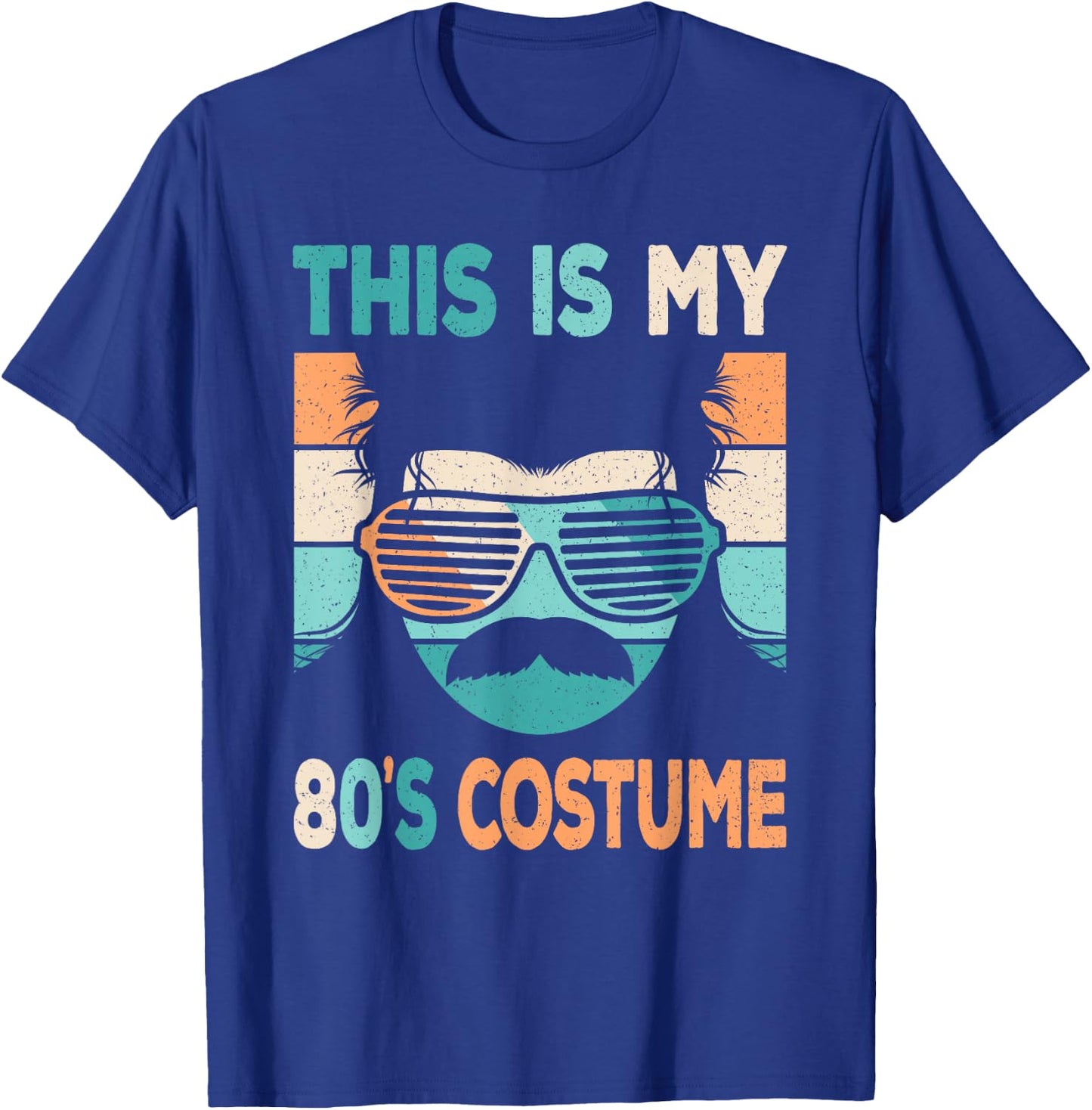 This Is My 80's Costume Men 1980s 80s Outfit Disco Party T-Shirt - T-Shirt | Royal