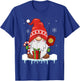Christmas Gnome With Candy Cane & Pickleball T-Shirt - T-Shirt | Royal