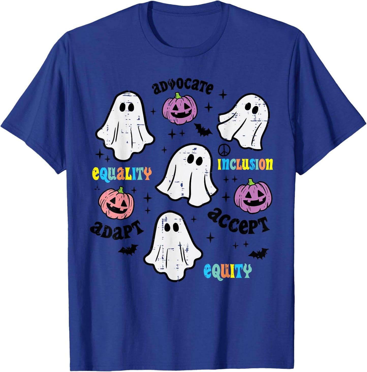 Halloween Advocate Equality Inclusion Costume Women Kids Men T-Shirt - T-Shirt | Royal