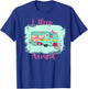 Funny I Sleep Around Retro Camper RV Trailer Gift T-Shirt - T-Shirt | Royal