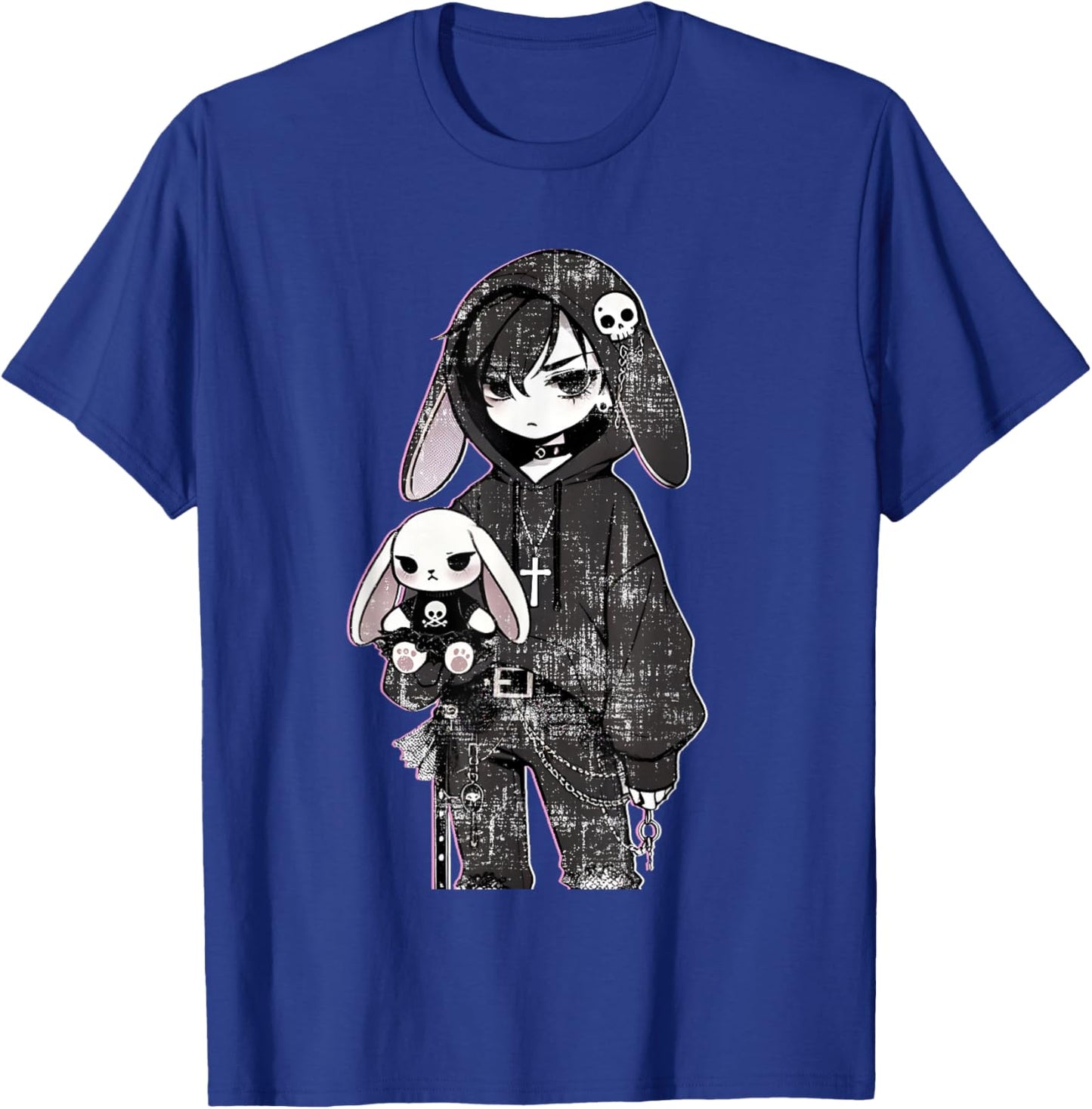 Grunge Bunny Anime Gothic Girl Aesthetic E-Girl Vibes Style T-Shirt - T-Shirt | Royal