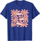 Retro Sunny Day Ahead Summer Floral Women's Casual Wear T-Shirt - T-Shirt | Royal
