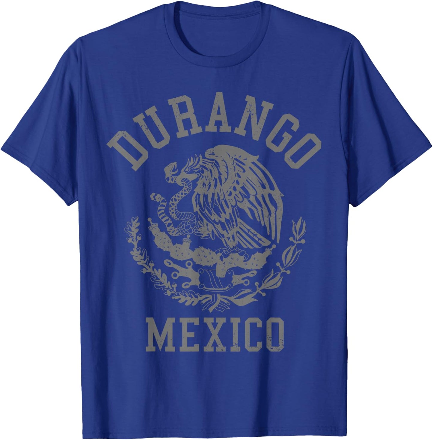 Durango Mexico Pride Mexican Flag Vintage T-Shirt - T-Shirt | Royal