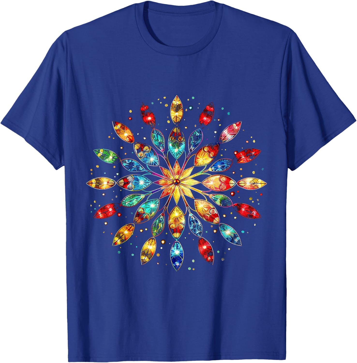 Christmas Lights Graphic X-Mas Art Christmas T-Shirt - T-Shirt | Royal