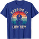 Bass Player Keeping It Low Key Funny Bassist T-Shirt - T-Shirt | Royal