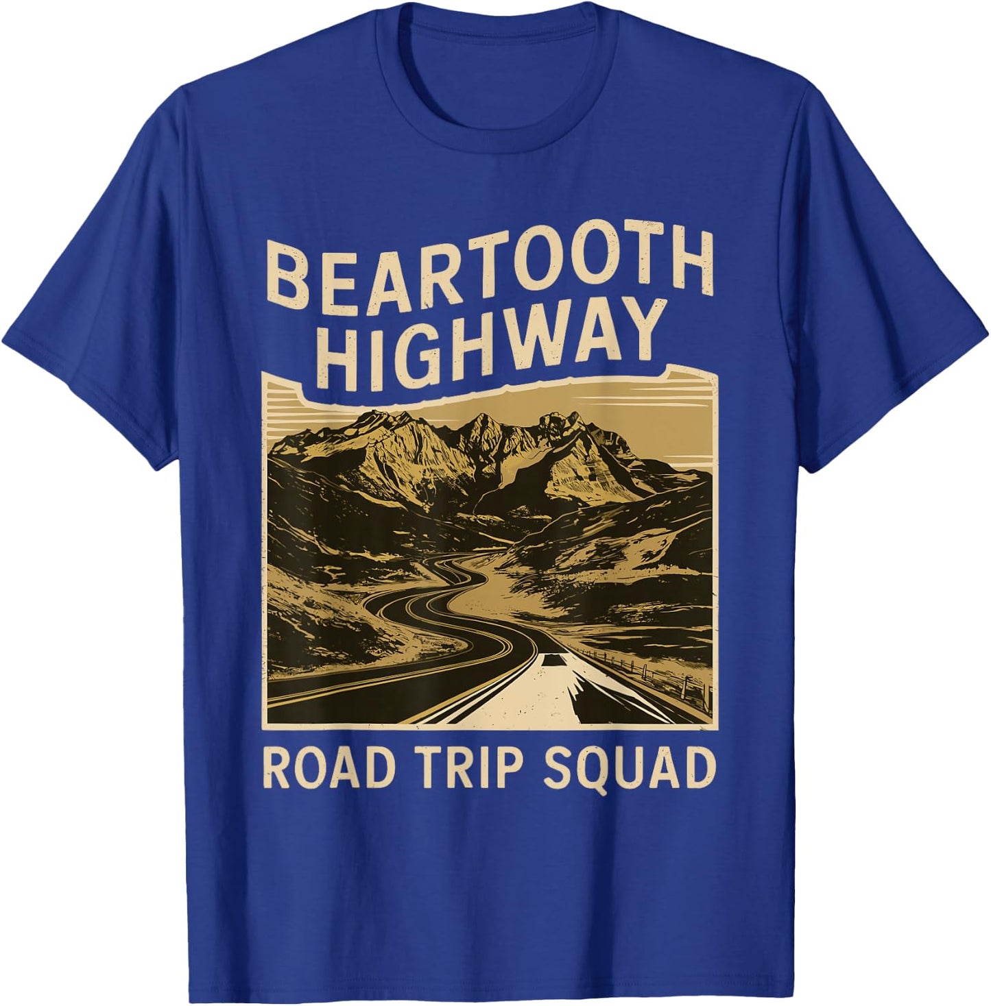 Beartooth Highway Road Trip Squad Souvenir T-Shirt - T-Shirt | Royal