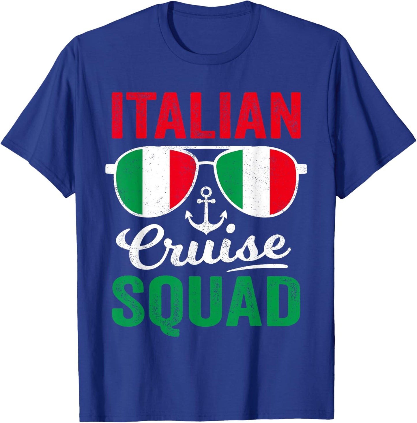 Italian Cruise Squad 2026 Retro Matching Family Italy Cruise T-Shirt - T-Shirt | Royal