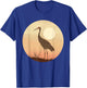 Sandhill Crane Vintage Sunset T-Shirt - T-Shirt | Royal