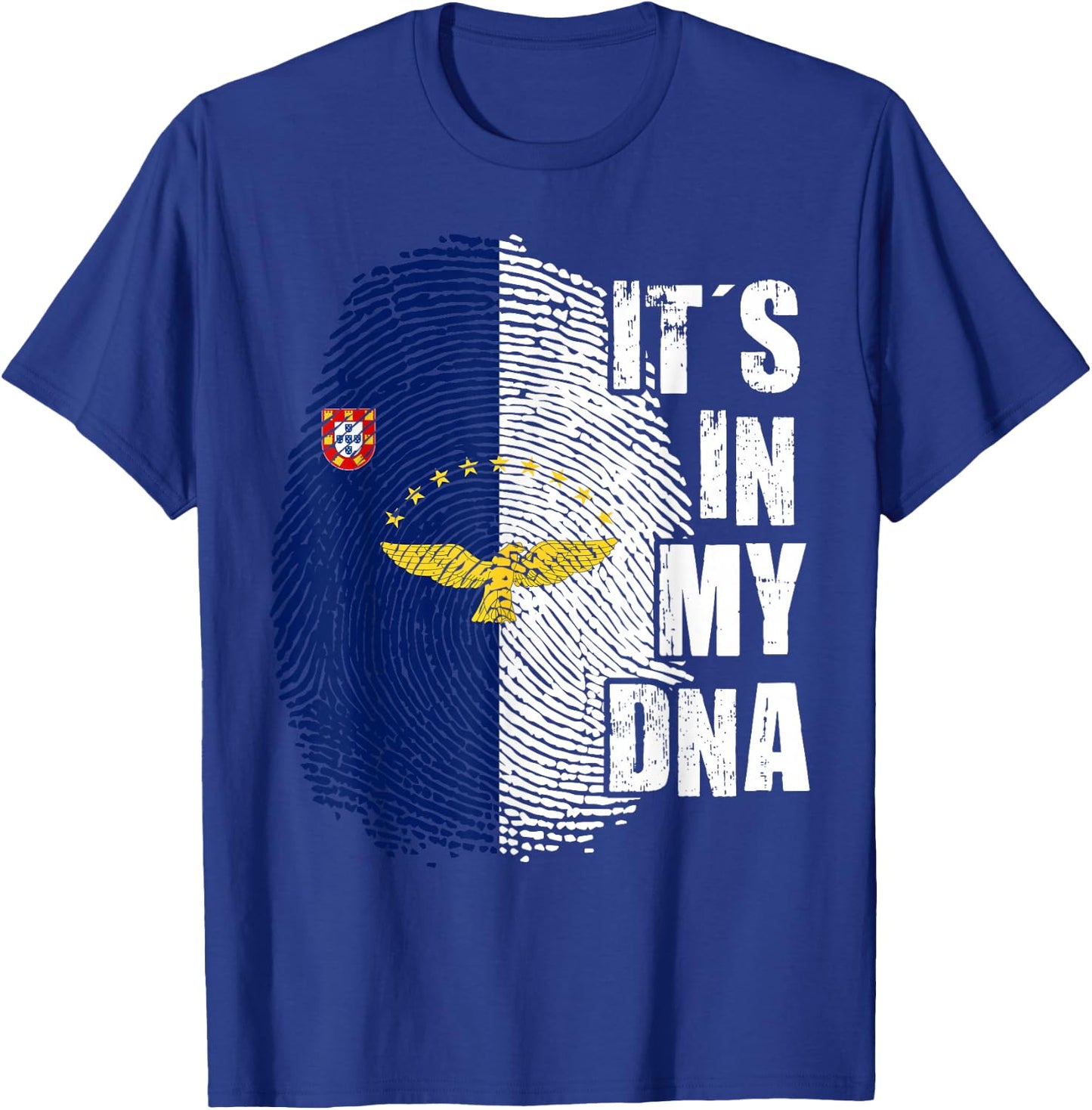 It's my DNA Azores Flag Portugal Patriotic Roots T-Shirt - T-Shirt | Royal