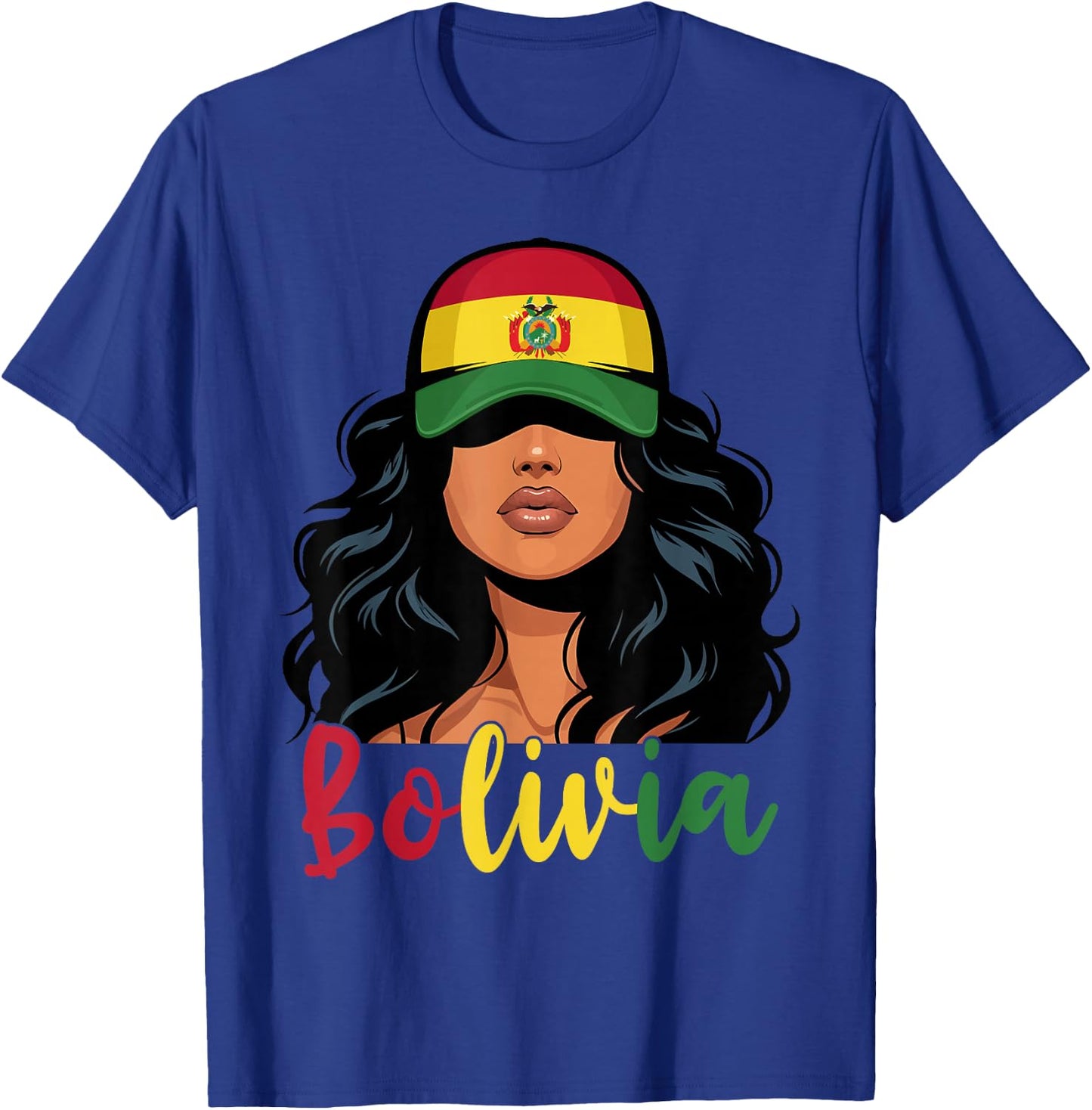 Bolivian Girl Bolivia Flag Proud Boliviana Women T-Shirt - T-Shirt | Royal