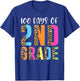 100 Days Of 2nd Grade Happy 100th Day Of School Second Grade T-Shirt - T-Shirt | Royal