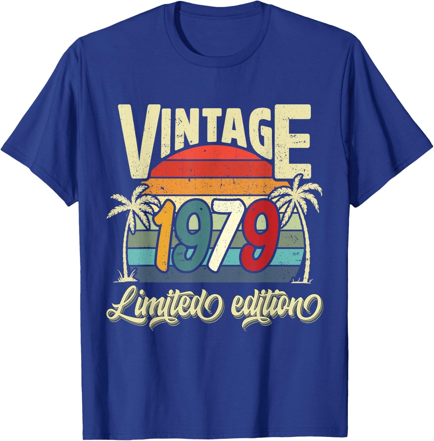 Vintage 1979 46th Birthday Limited Edition 46 Years Old Bday T-Shirt - T-Shirt | Royal