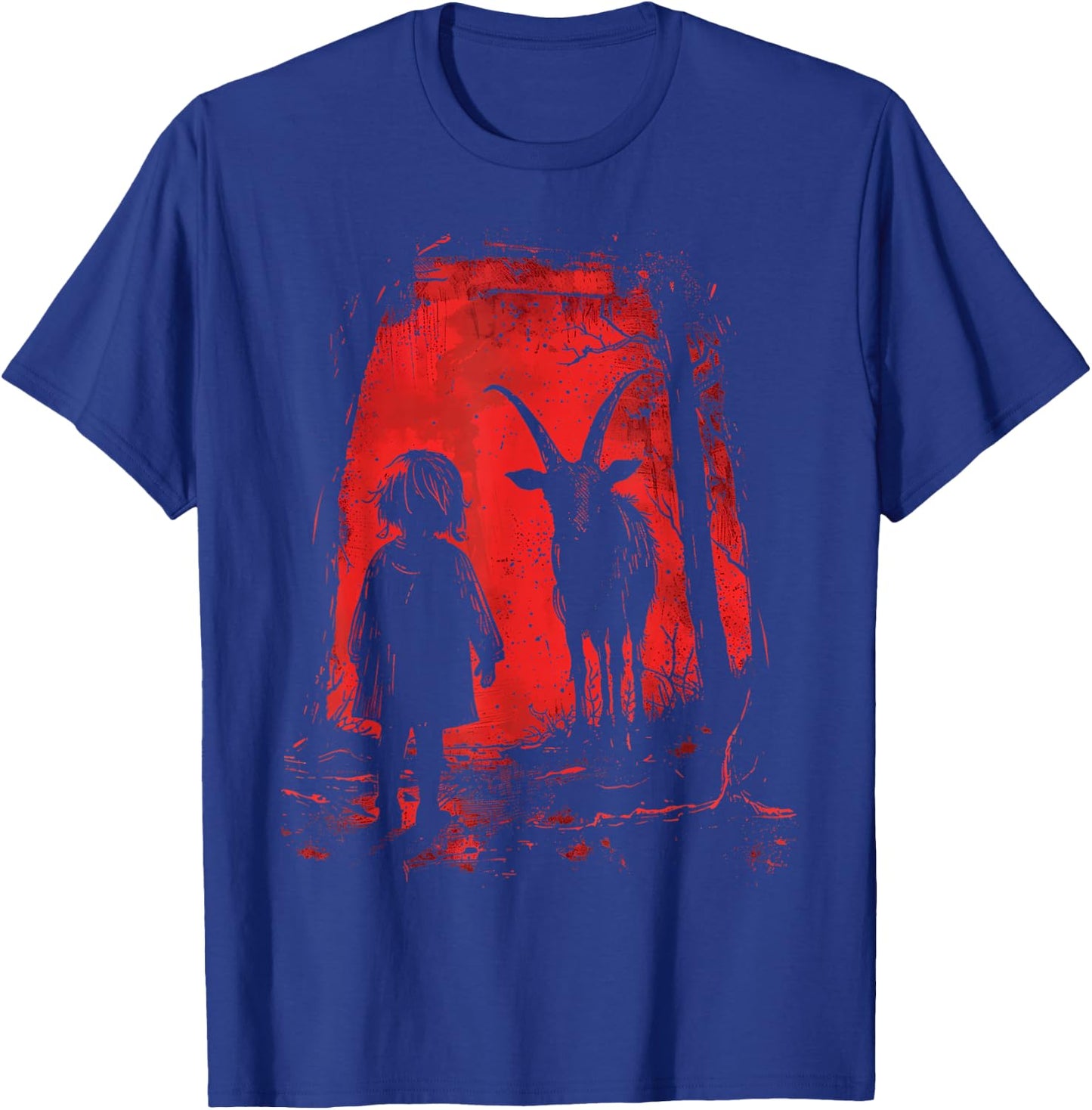 Black Demonic Goat Woods Forest Goth Alternative Alt T-Shirt - T-Shirt | Royal