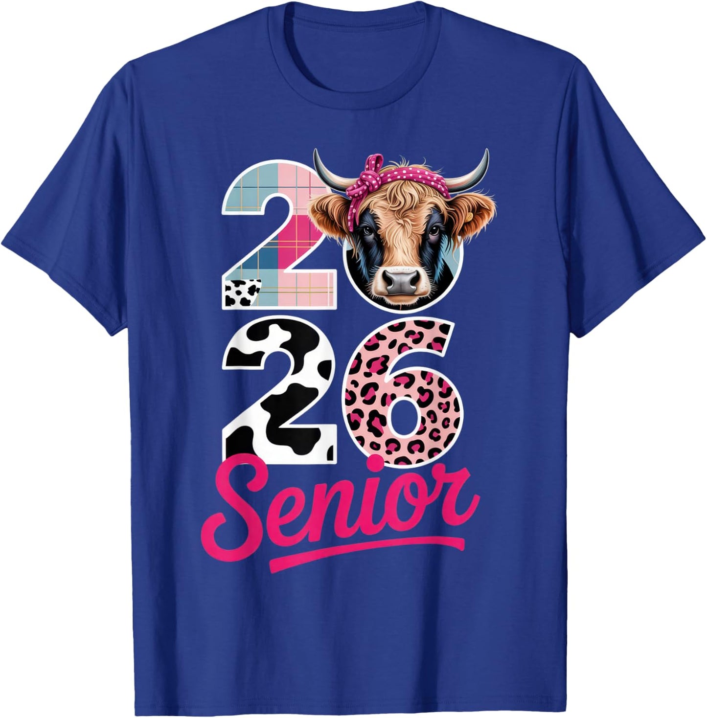 2026 Senior Cow Lovers Graduation Funny Class Shirt for T-Shirt - T-Shirt | Royal