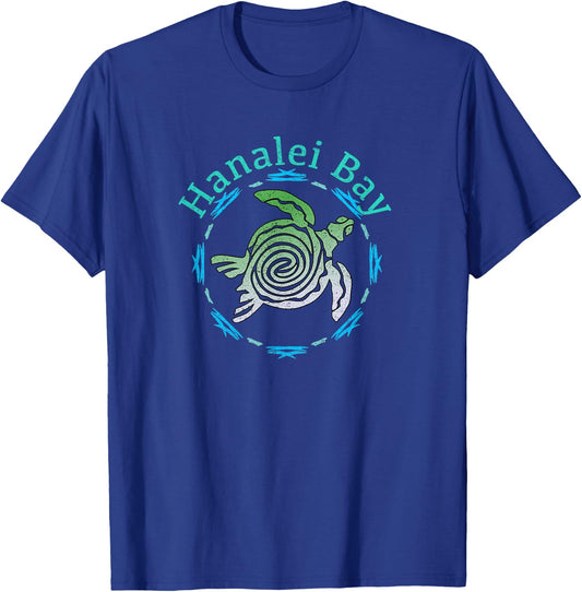 Hanalei Bay Vintage Tribal Turtle Gift T-Shirt - T-Shirt | Royal