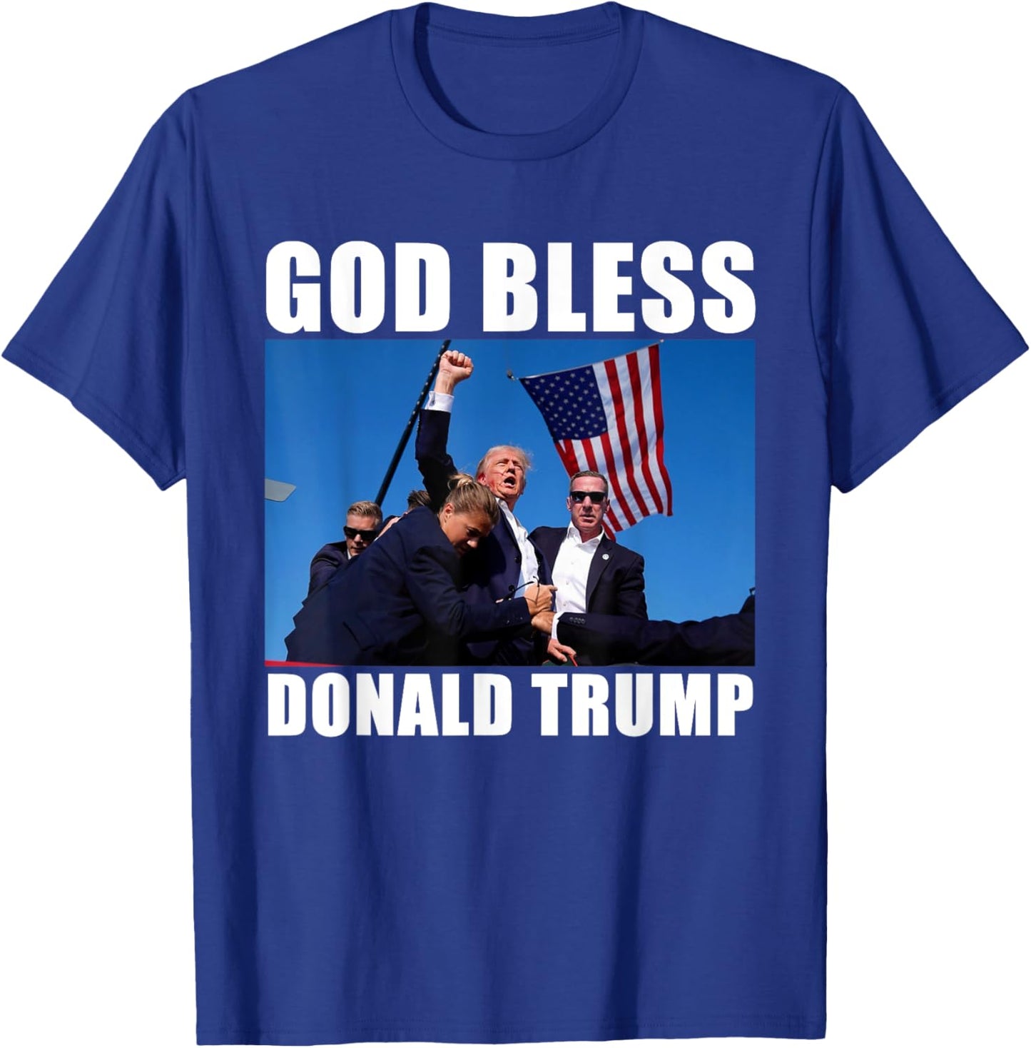 God Bless Donald Trump T-Shirt - T-Shirt | Royal