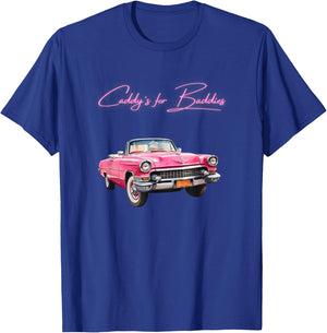 Pink Cadillac Lookin Vehicle - Vintage Style - Oldschool T-Shirt - T-Shirt | Royal