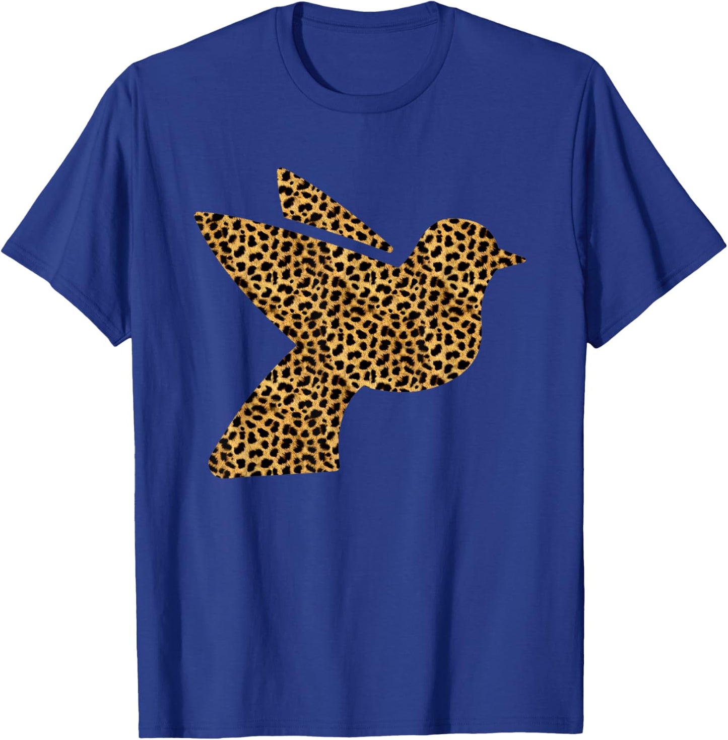 Dove Leopard Print Pigeon Bird Animal Lover Women Gift T-Shirt - T-Shirt | Royal