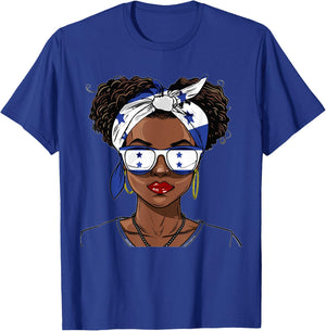 Honduras Flag Outfit for Woman Uniform Souvenirs Honduran T-Shirt - T-Shirt | Royal