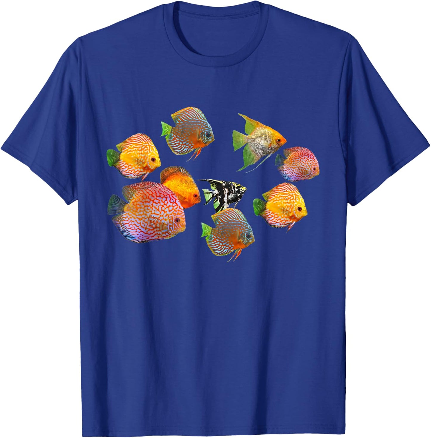 Discus Fish Underwater Sea Funny Ocean Fishes Shirt T-Shirt - T-Shirt | Royal