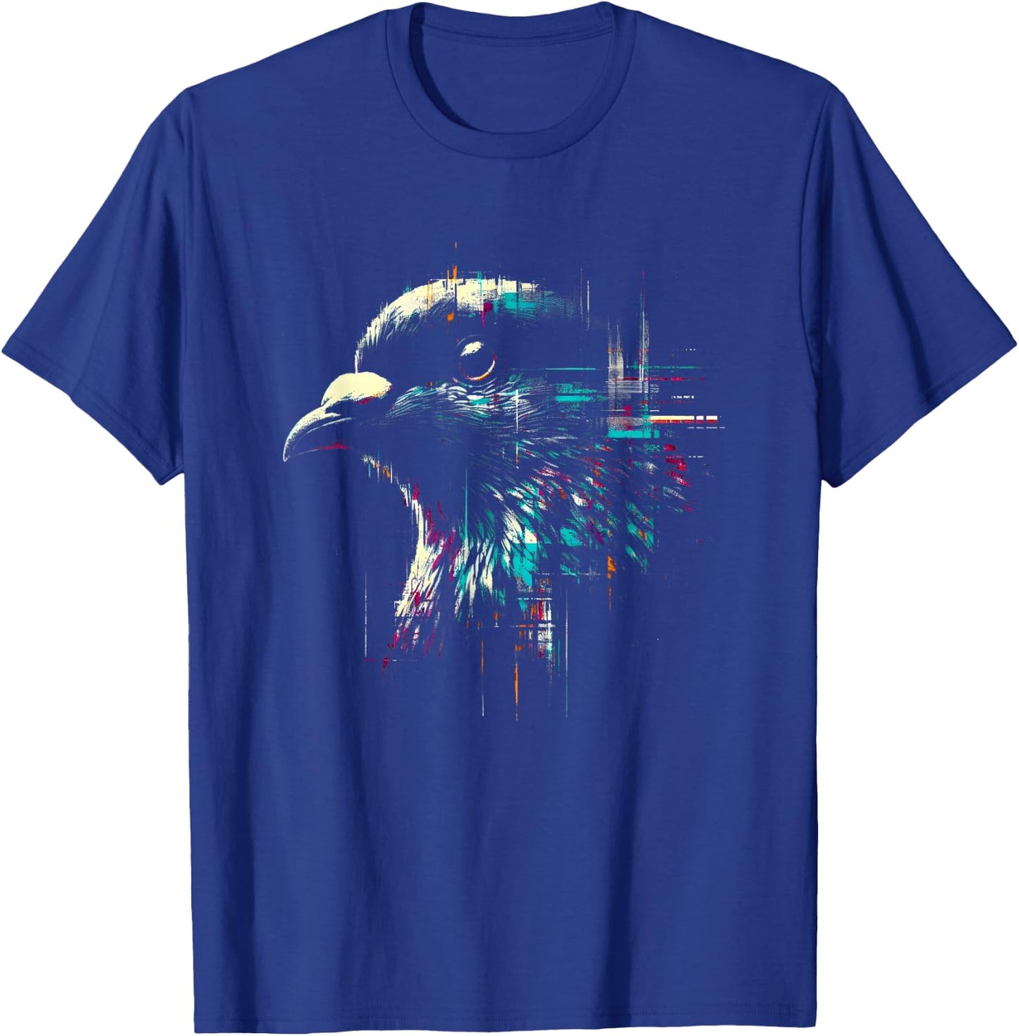 Pigeon Face - Vintage Graphic Pigeon Breeder Bird Lover T-Shirt - T-Shirt | Royal