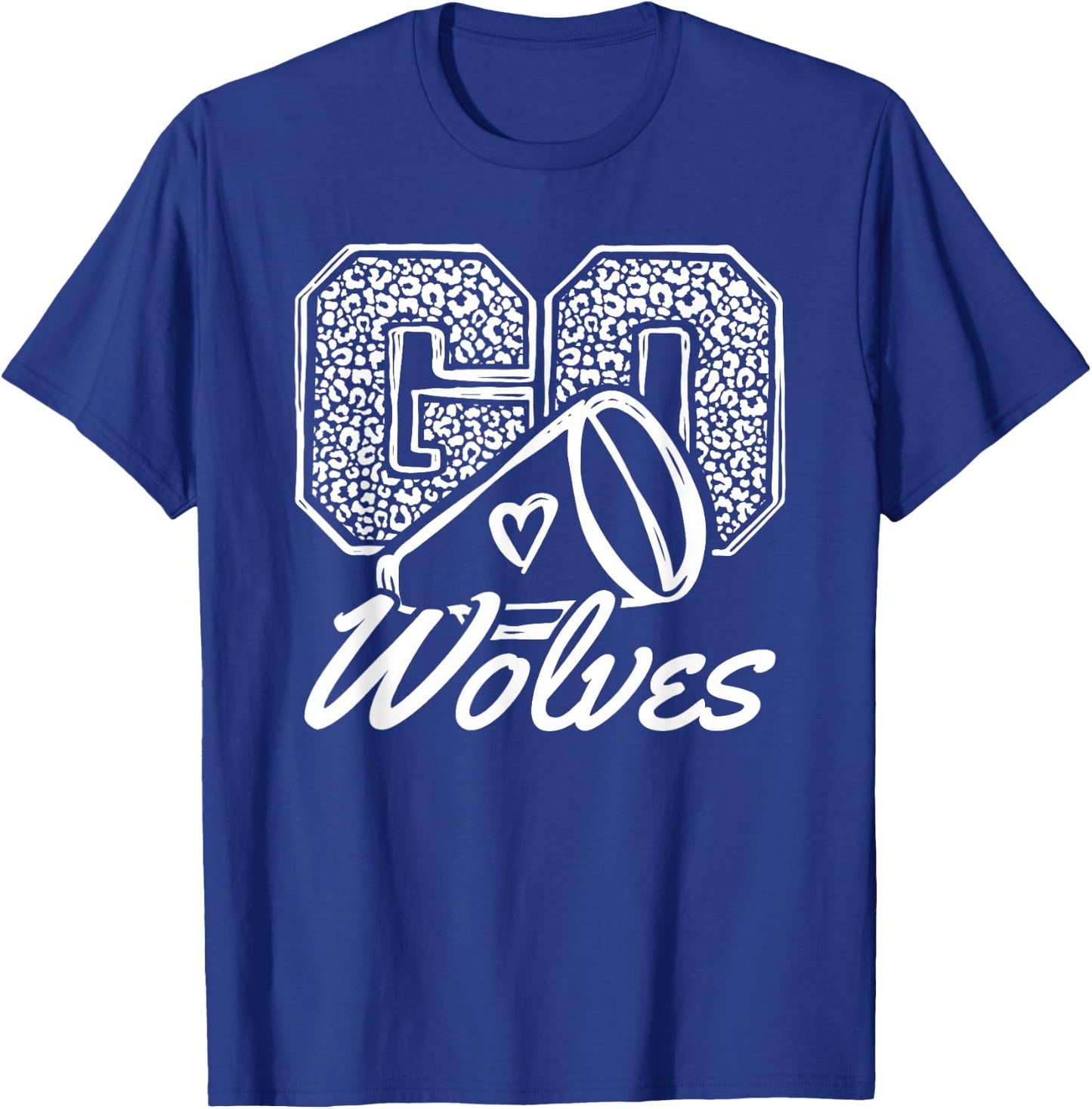 Go Cheer Wolves Sports Name Gifts Men Women Boy Girl T-Shirt - T-Shirt | Royal