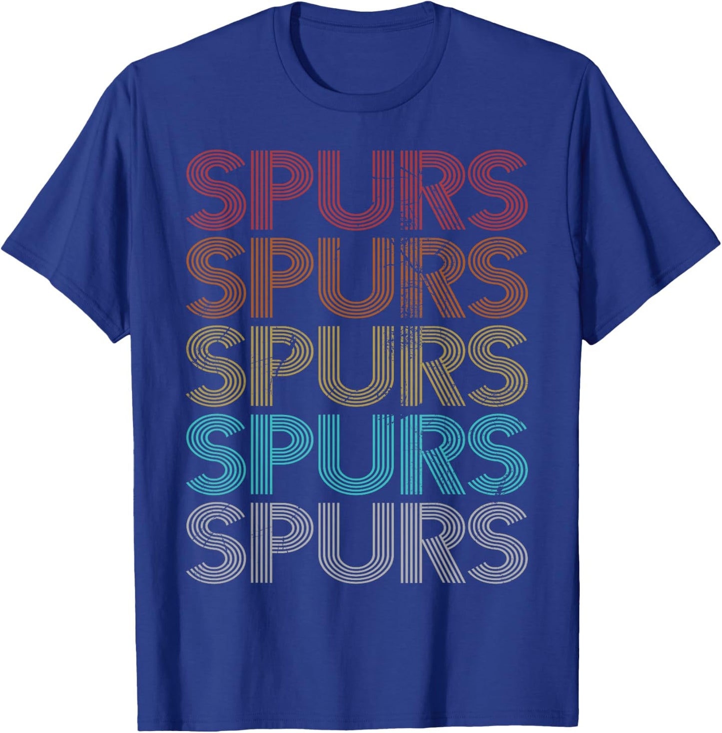 Retro Vintage Spurs T-Shirt - T-Shirt | Royal
