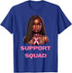 Breast Cancer Awareness Pink Black Women Girl African Queen T-Shirt - T-Shirt | Royal