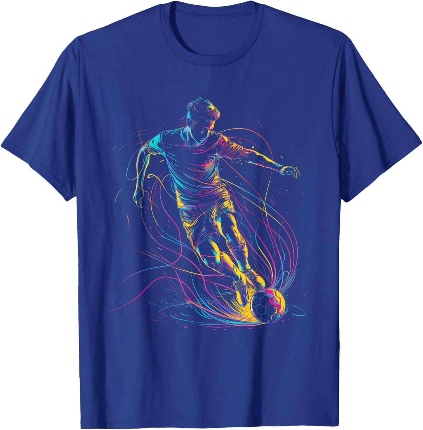 Soccer Player Sports T-Shirt - T-Shirt | Royal