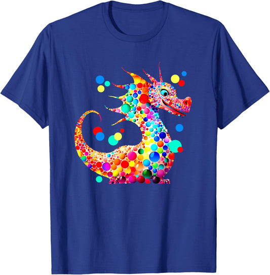 Dot Day Dragon Lovers September Dot Day Art Design T-Shirt - T-Shirt | Royal