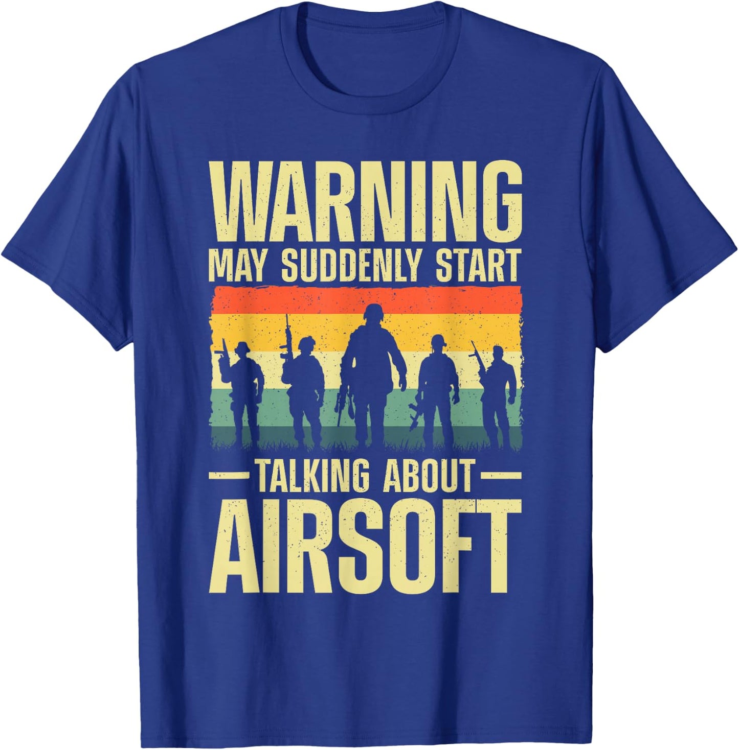 Funny Airsoft Art Women Tactical Airsoft Gun Airsoft T-Shirt - T-Shirt | Royal
