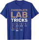 Chocolate Lab Tricks Black Labrador T-Shirt - T-Shirt | Royal