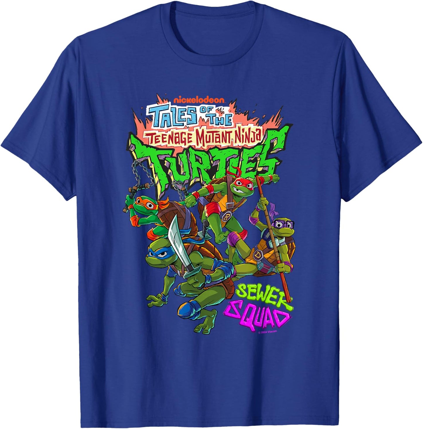 Tales of the Teenage Mutant Ninja Turtles Sewer Squad T-Shirt - T-Shirt | Royal