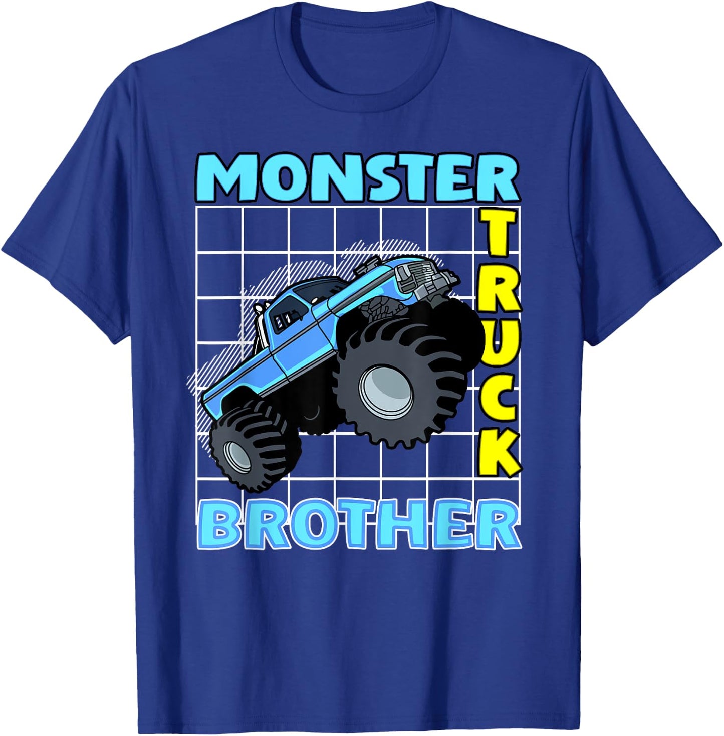 Monster Truck Brother Monster Truck Family Fans T-Shirt - T-Shirt | Royal