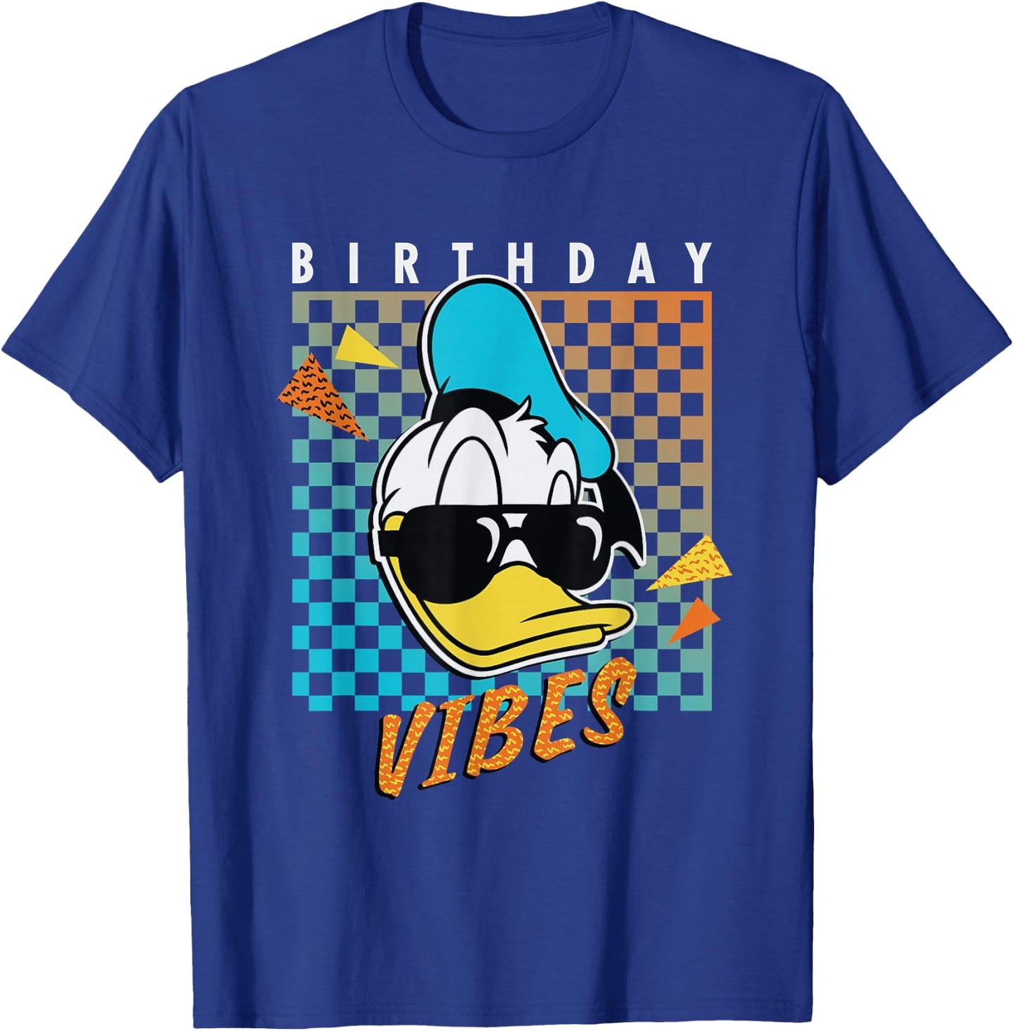 Disney Donald Duck Birthday Vibes 80s T-Shirt - T-Shirt | Royal