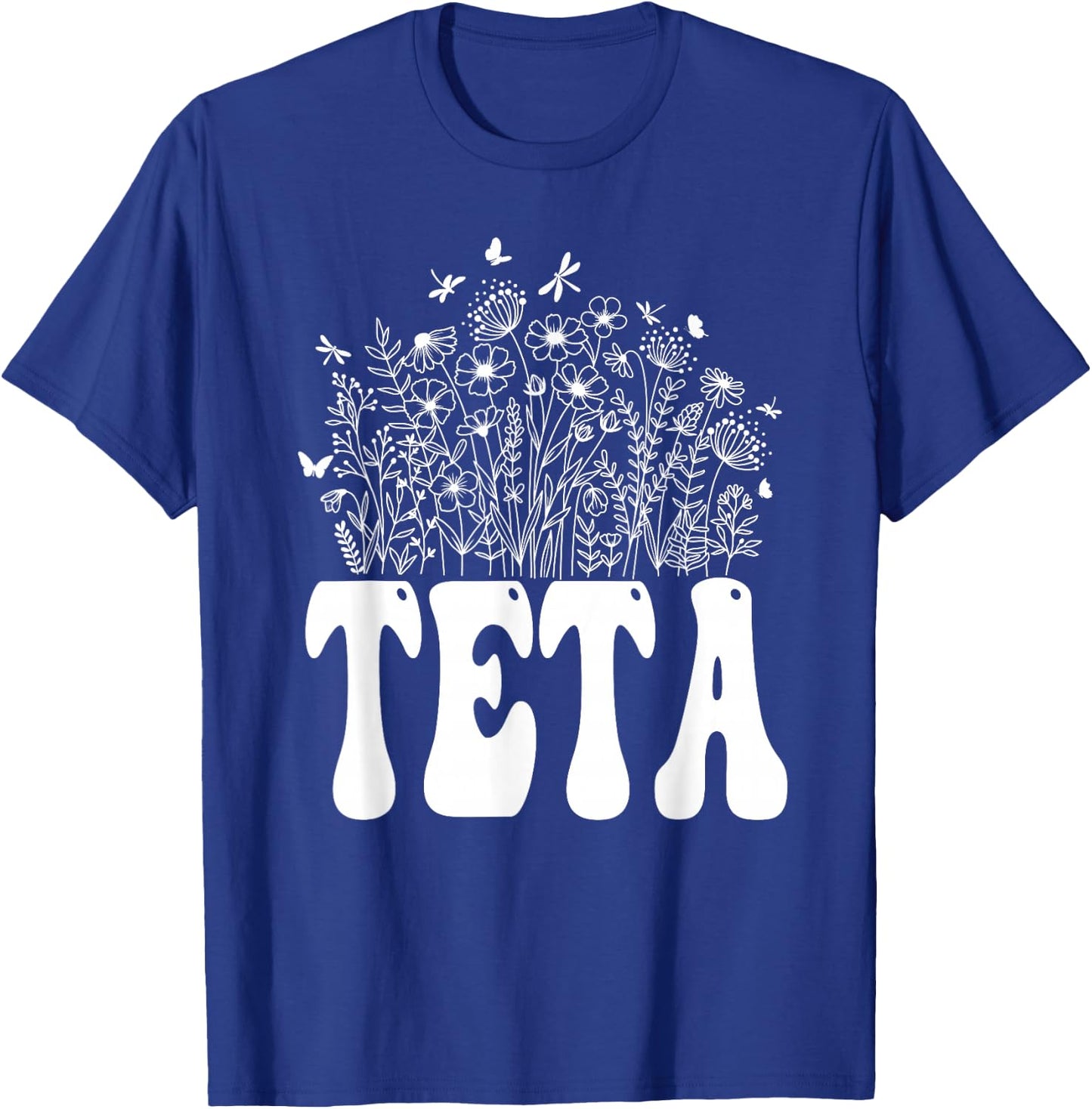 Floral TETA Wildflower Graphic T-Shirt - T-Shirt | Royal