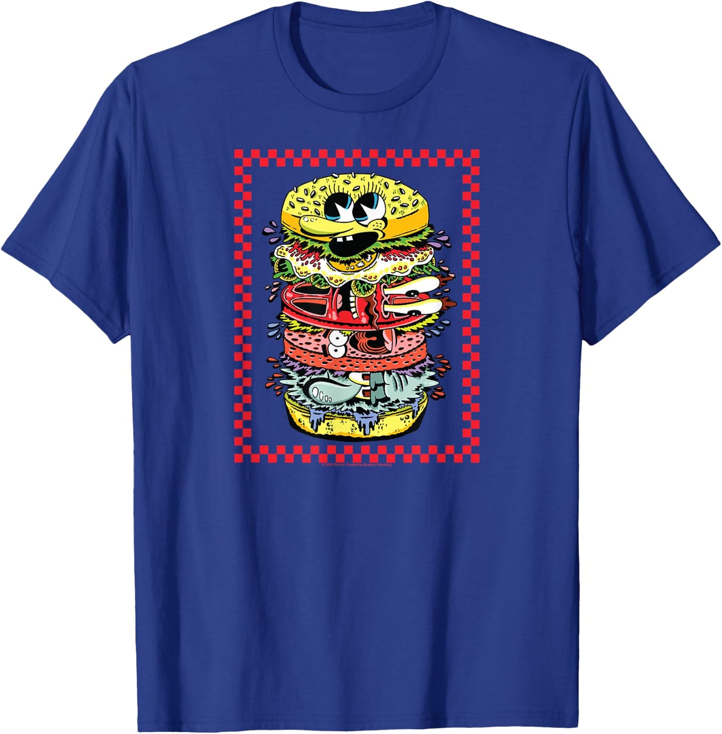 SpongeBob SquarePants - Krabby Patty Character Ingredients T-Shirt - T-Shirt | Royal