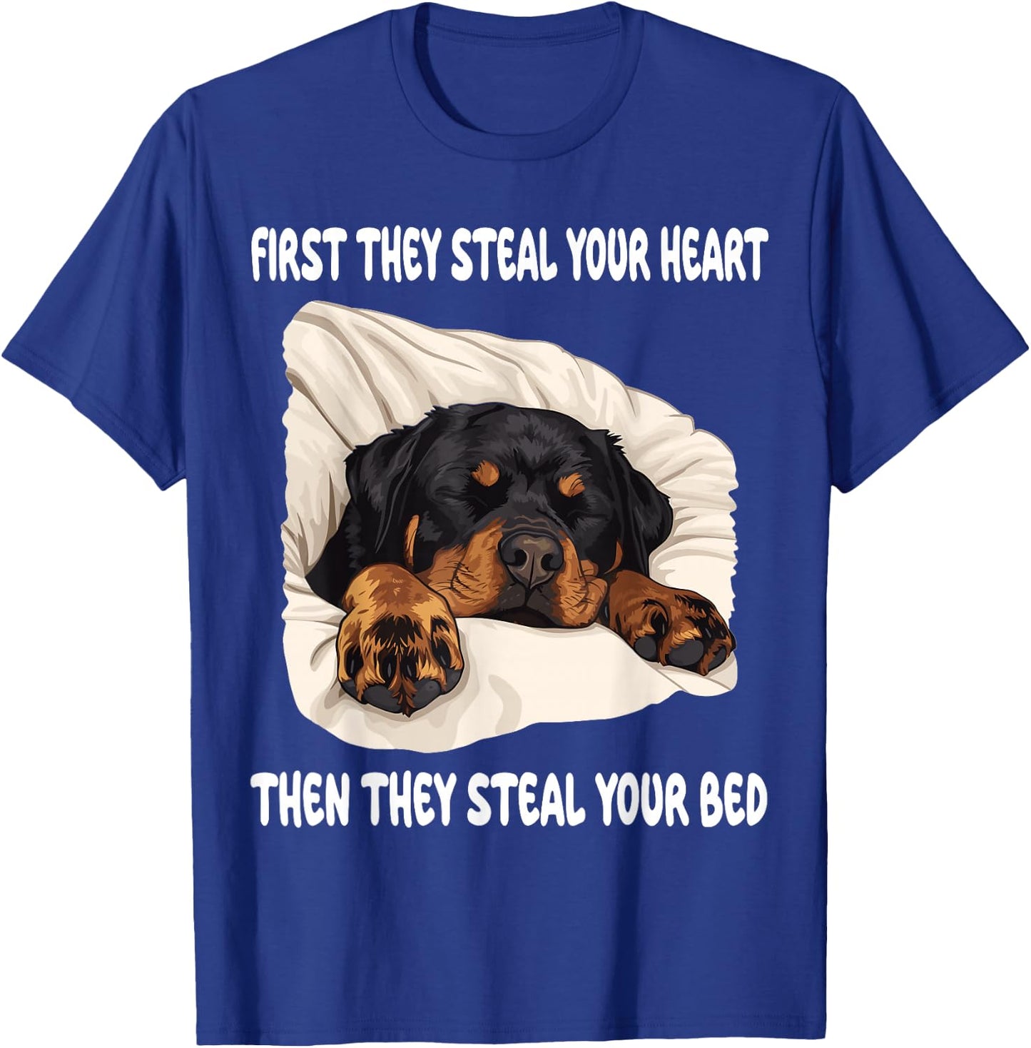 Rottweiler Sleeping Pajamas Nightgown T-Shirt - T-Shirt | Royal