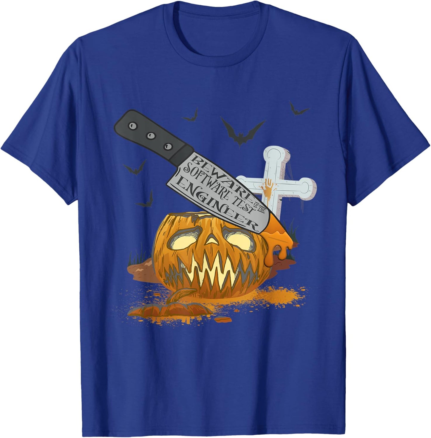 Software Test Engineer Funny Halloween Party T-Shirt - T-Shirt | Royal