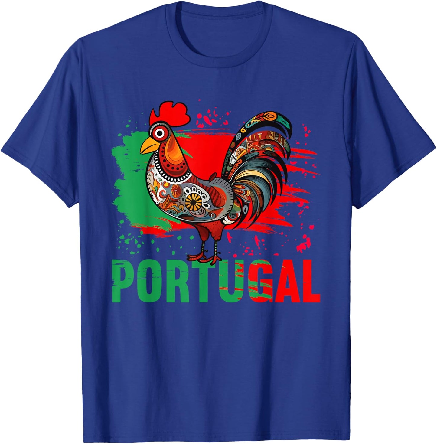 Galo de Barcelos Portuguese Rooster Shirt Portugal T-Shirt - T-Shirt | Royal