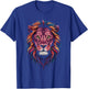 Lion Mane Face Head Art Print Graphic Design Men Women Kids T-Shirt - T-Shirt | Royal