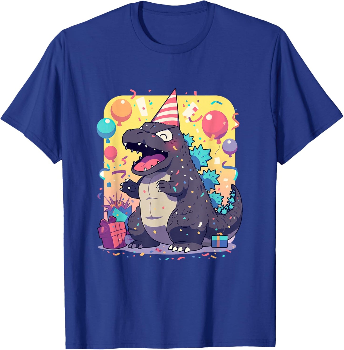 Cute Happy Birthday Japanese Kaiju Monster Epic Party T-Shirt - T-Shirt | Royal