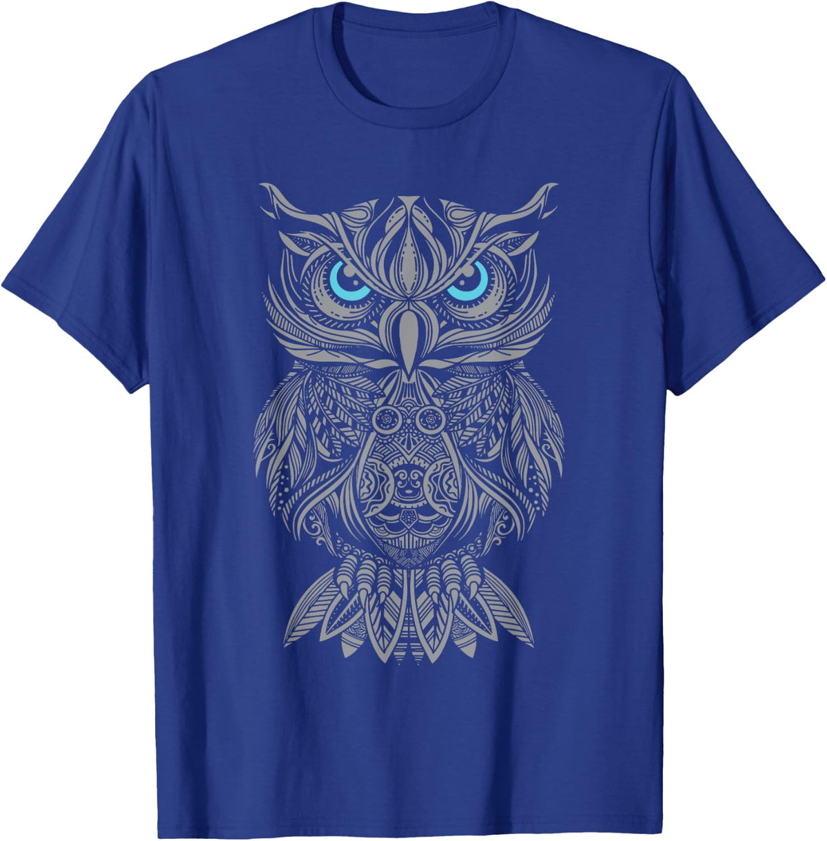 Steampunk Hipster Owl - Birds Ornithologist Animal Lover T-Shirt - T-Shirt | Royal