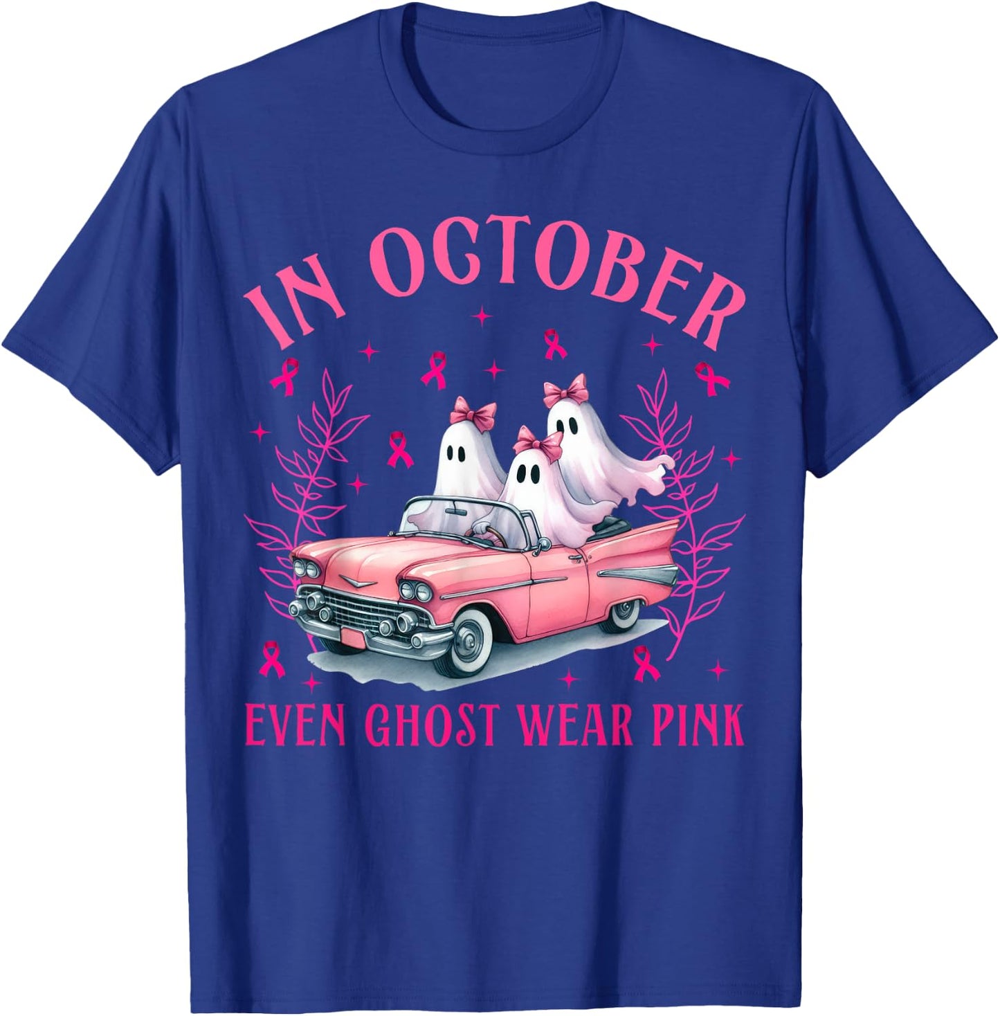 In October Even Ghost Wear Pink T-Shirt - T-Shirt | Royal